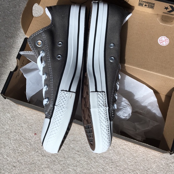 Converse All Star OX tennis shoes charcoal gray - Picture 3 of 6